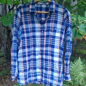🎾 Toad & Co, Indigo Ridge LS Shirt, Small, Plaid
